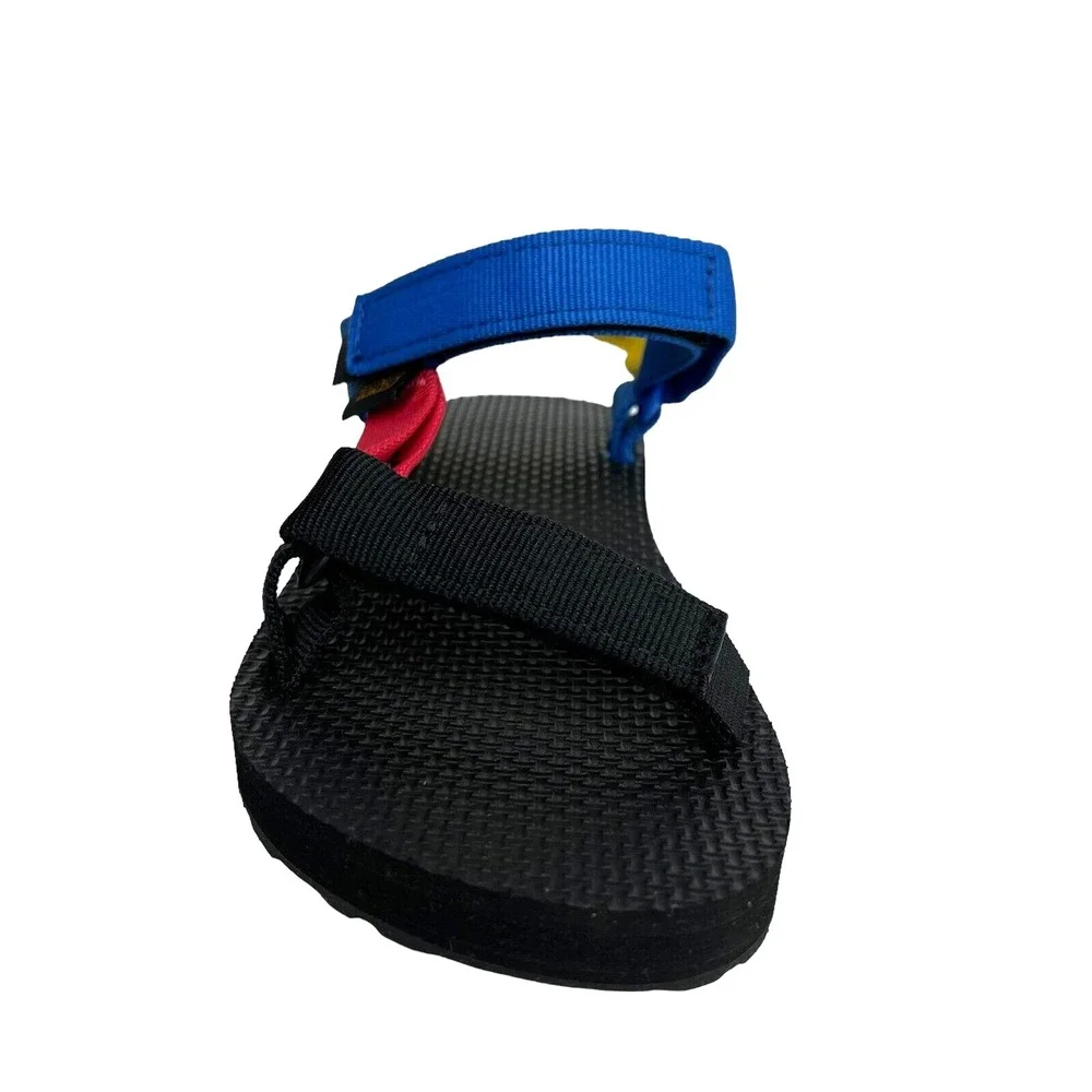 Teva Toddler Boys Girls Sport Sandal Size 8 Black-Multi Adjust‎ Straps Open Toe